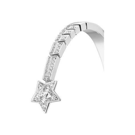 Comète Chevron Bracelet White Gold 